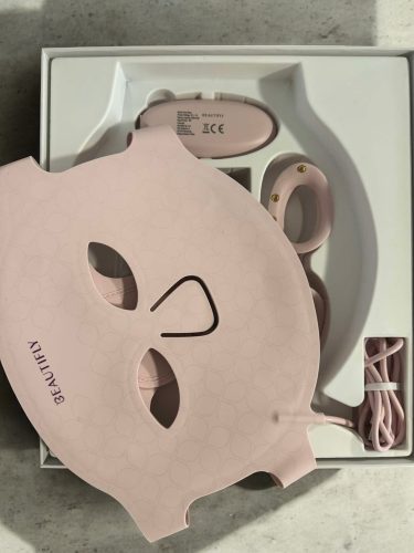 Aura Glam PRO LED-Lichttherapie-Maske, Photonentherapie Led Maske Gesicht photo review